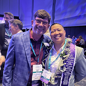 Murray Maitland (left) stands with AP Rasasombath