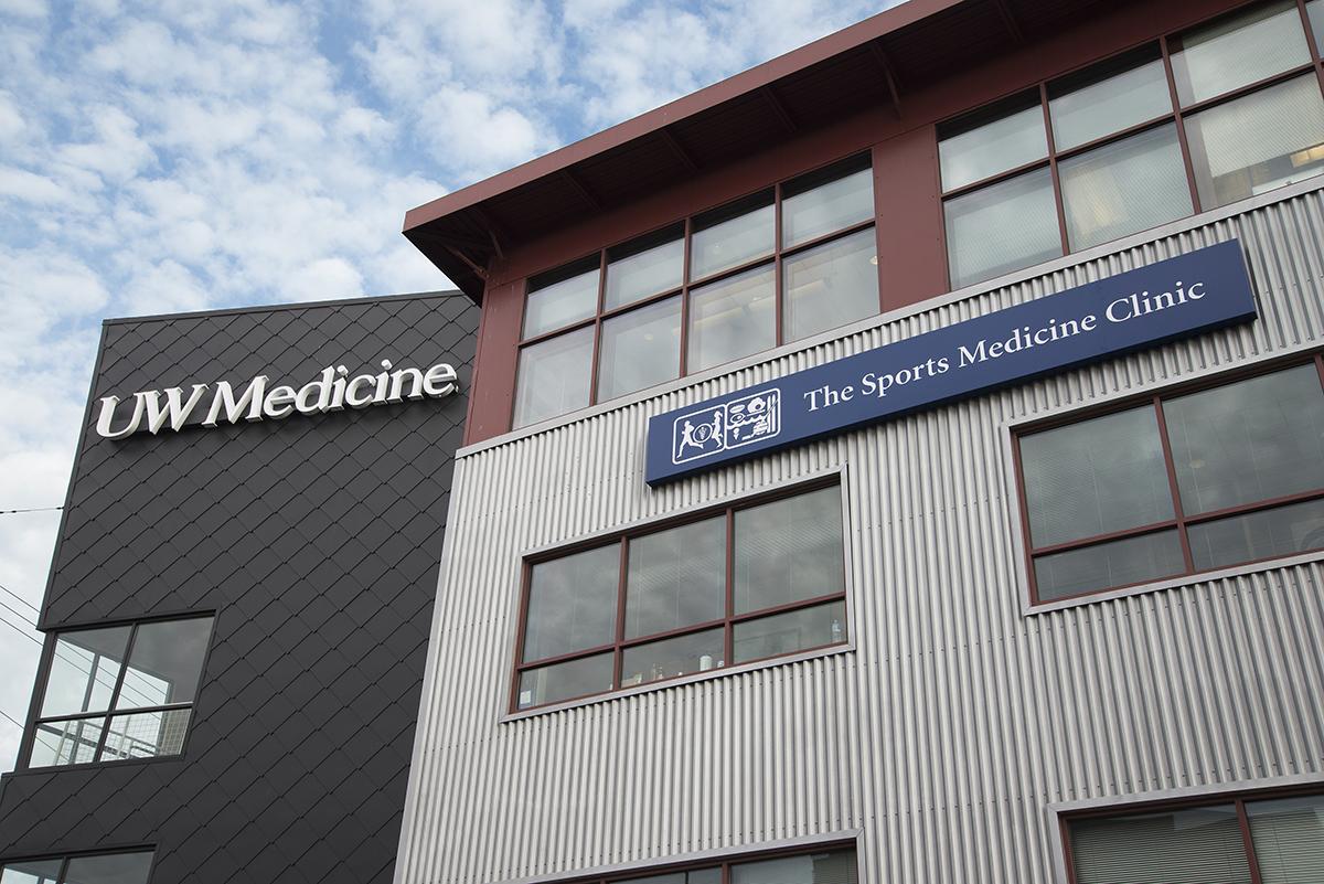 The exterior of the Ballard Sports Medicine clinic.