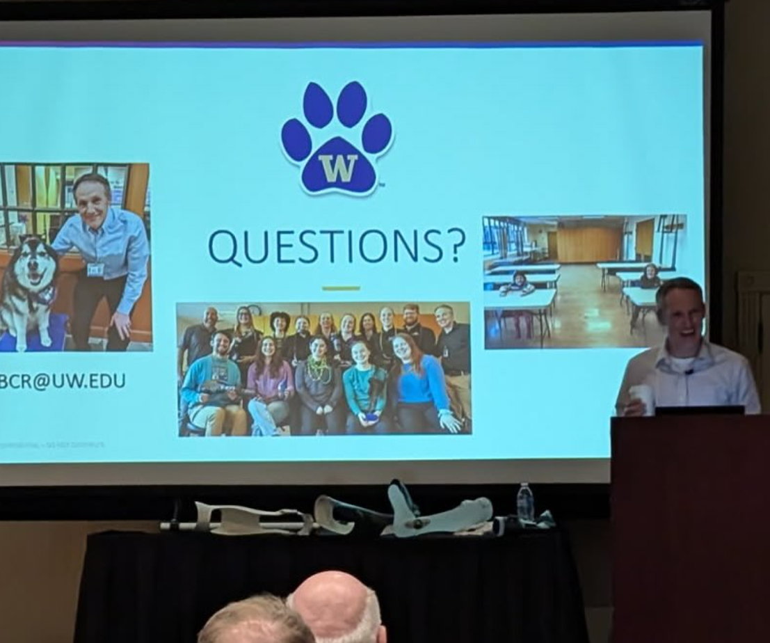 Student presenting at the NWAAOP Board.