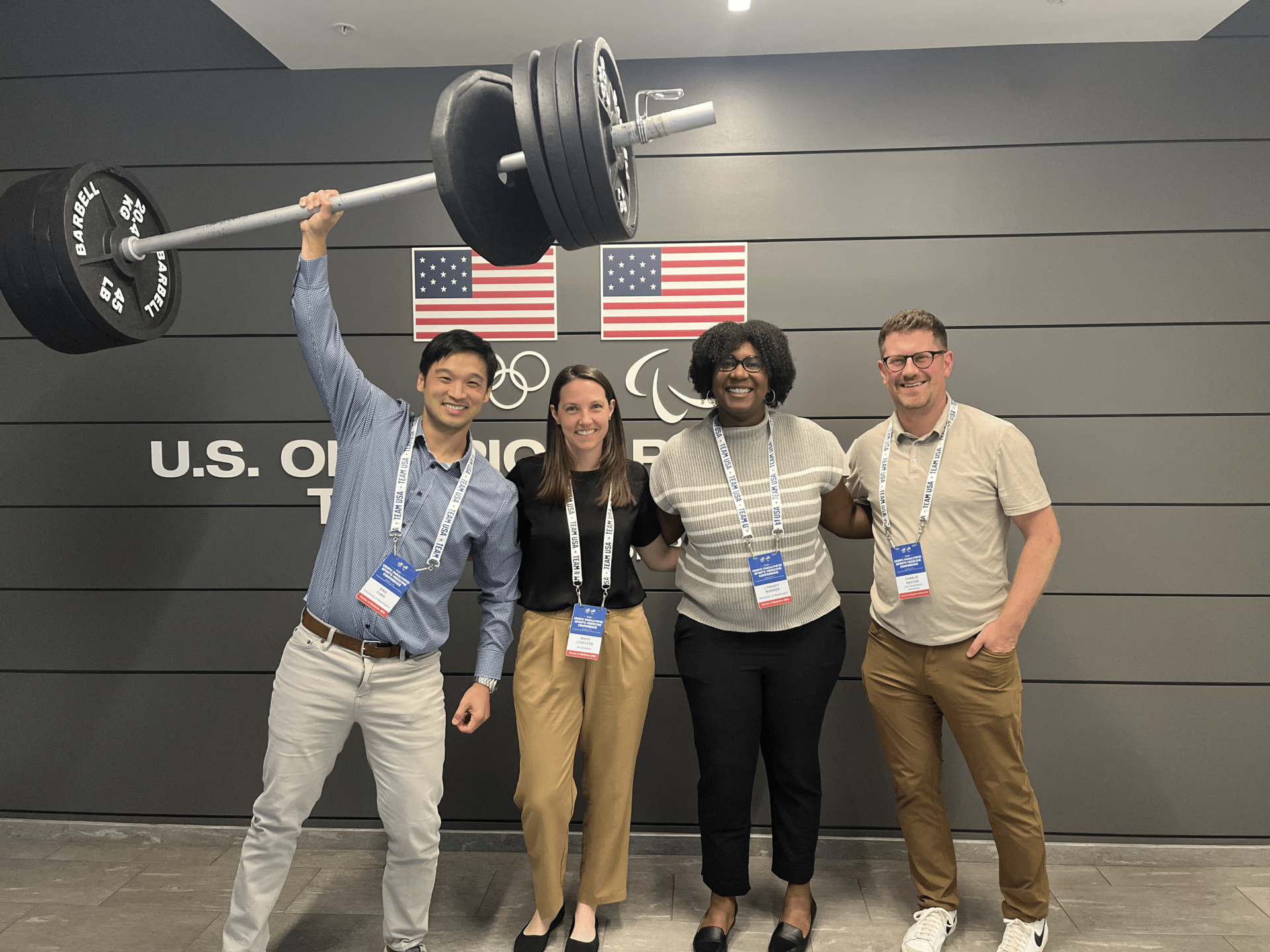 Dr. Mindy Loveless, Dr. Eric Chen, Dr. Lyndsey Booker, and Dr. Charlie Kenyon 